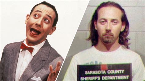 pee wee herman arrest photo.